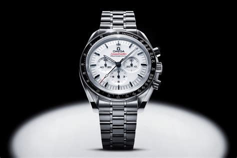 omega speedmaster date white|Omega Speedmaster white dial price.